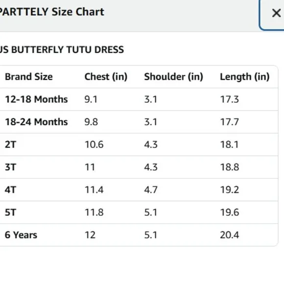 Baby Girl First Birthday Smash Cake Outfit – Butterfly Dress – Size 5T - Picture 6 of 6